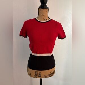 LAUREN Ralph Lauren Woman’s Knit Short Sleeve Sweater Size M Petite